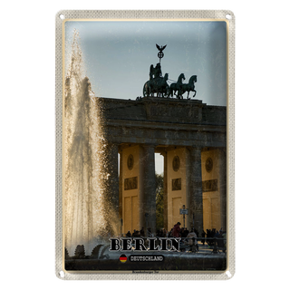 Blechschild Städte Berlin Brandenburger Tor Architektur 20x30cm