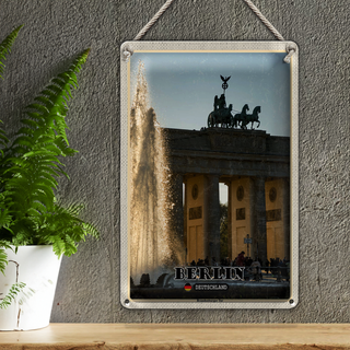 Blechschild Städte Berlin Brandenburger Tor Architektur 20x30cm