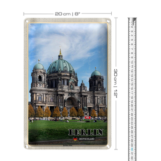 Blechschild Städte Berlin Hauptstadt Dom Architektur 20x30cm