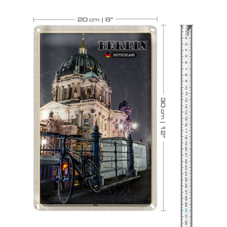 Blechschild Städte Berlin Deutschland Dom Architektur 20x30cm