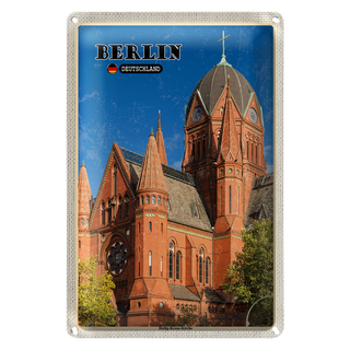 Blechschild Städte Berlin Heilig-Kreuz-Kirche 20x30cm
