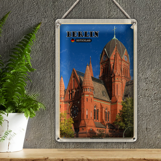 Blechschild Städte Berlin Heilig-Kreuz-Kirche 20x30cm