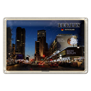 Blechschild Städte Berlin Deutschland Kurfürstendamm 30x20cm