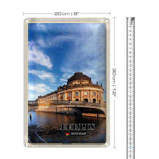 Blechschild Städte Berlin Hauptstadt Museuminsel 20x30cm