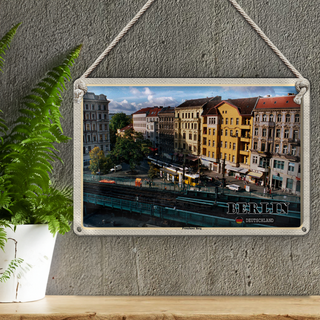 Blechschild Städte Berlin Prenzlauer Berg Deutschland 30x20cm