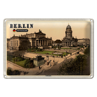 Blechschild Städte Berlin Schillerplatz Architektur 30x20cm