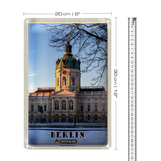 Blechschild Städte Berlin Schloss Charlottenburg 20x30cm