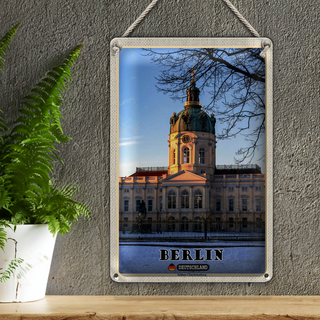 Blechschild Städte Berlin Schloss Charlottenburg 20x30cm