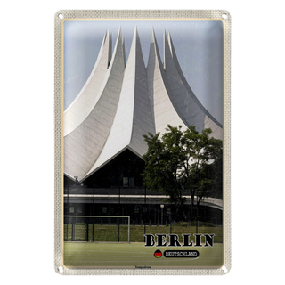Blechschild Städte Berlin Deutschland Tempodrom 20x30cm