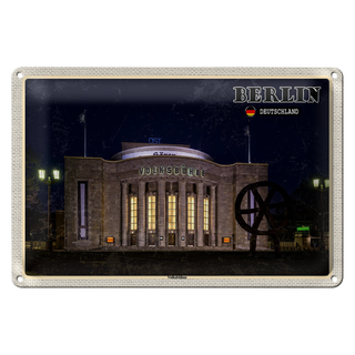 Blechschild Städte Berlin Volksbühne Deutschland 30x20cm