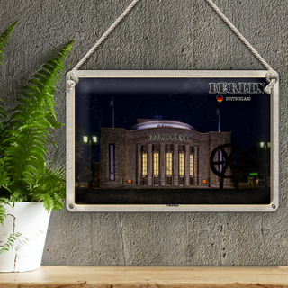 Blechschild Städte Berlin Volksbühne Deutschland 30x20cm