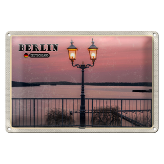 Blechschild Städte Berlin Hauptstadt Wannsee 30x20cm