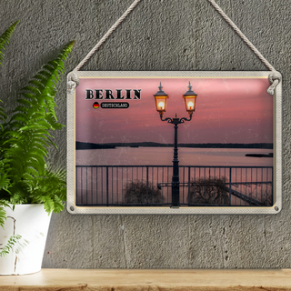 Blechschild Städte Berlin Hauptstadt Wannsee 30x20cm