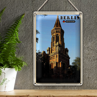 Blechschild Städte Berlin Deutschland Zionskirche 20x30cm