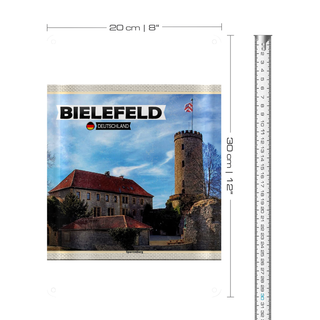 Blechschild Städte Berlin Hauptstadt Sparrenburg 20x30cm