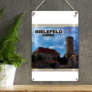 Blechschild Städte Berlin Hauptstadt Sparrenburg 20x30cm