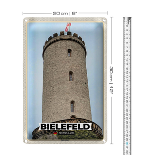 Blechschild Städte Berlin Sparrenburg Architektur 30x20cm