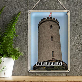 Blechschild Städte Berlin Sparrenburg Architektur 30x20cm