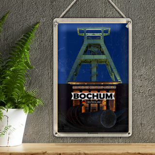 Blechschild Städte Bochum Bergbaumuseum Deutschland 20x30cm