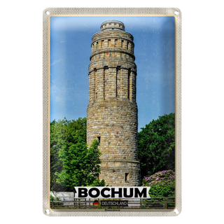 Blechschild Städte Bochum Bismarkturm Architektur 20x30cm