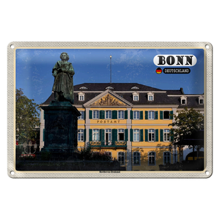 Blechschild Städte Bonn Beethoven Denkmal Architektur 30x20cm
