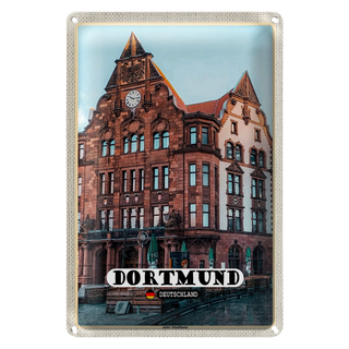 Blechschild Städte Dortmund Altes Stadthaus Altstadt 20x30cm