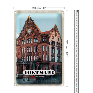 Blechschild Städte Dortmund Altes Stadthaus Altstadt 20x30cm