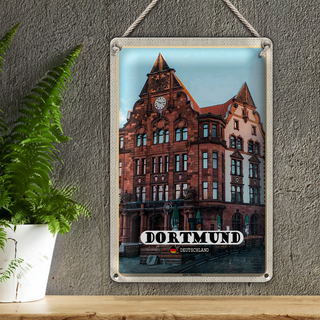 Blechschild Städte Dortmund Altes Stadthaus Altstadt 20x30cm