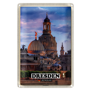 Blechschild Städte Dresden Deutschland Frauenkirche 20x30cm