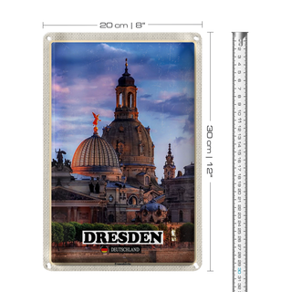 Blechschild Städte Dresden Deutschland Frauenkirche 20x30cm