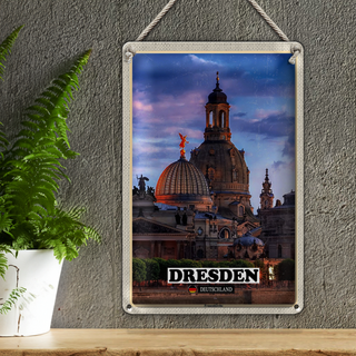 Blechschild Städte Dresden Deutschland Frauenkirche 20x30cm