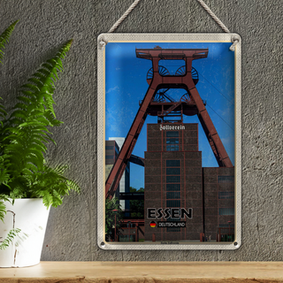 Blechschild Städte Essen Deutschland Zeche Zollverein 20x30cm