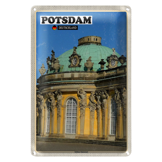Blechschild Städte Potsdam Schloss Sanssouci 20x30cm