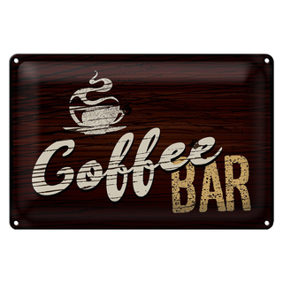 Blechschild Spruch 30x20cm Coffee Bar