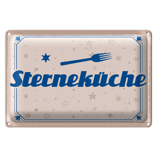 Blechschild Spruch 30x20cm Sterneküche