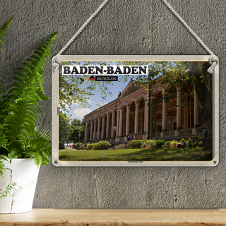 Blechschild Städte Baden-Baden Lichtentaler-Allee 30x20cm