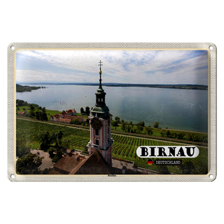 Blechschild Städte Birnau Basilika Kirche Natur 30x20cm