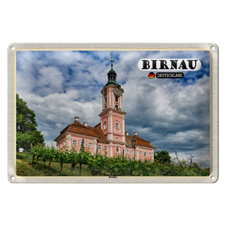 Blechschild Städte Birnau Basilika Architektur 30x20cm
