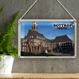 Blechschild Städte Bottrop Rathaus Architektur 30x20cm