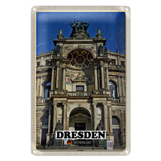 Blechschild Städte Dresden Zwinger Architektur 20x30cmSchild