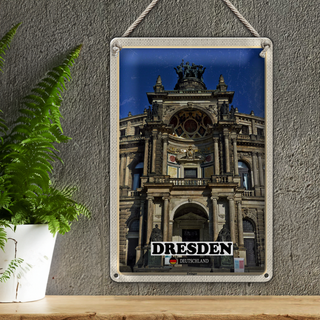 Blechschild Städte Dresden Zwinger Architektur 20x30cmSchild