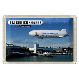 Blechschild Städte Friedrichshafen Zeppellin 30x20cm