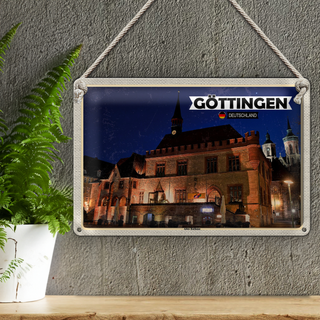 Blechschild Städte Göttingen Altes Rathaus 30x20cm