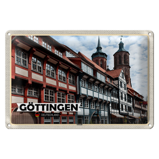 Blechschild Städte Göttingen Altstadt Architektur 30x20cm