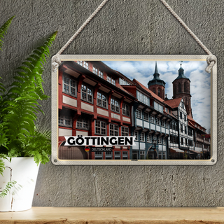 Blechschild Städte Göttingen Altstadt Architektur 30x20cm