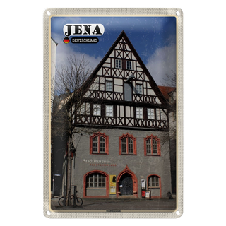 Blechschild Städte Jena Stadtmuseum Kunstsammlung 20x30cm