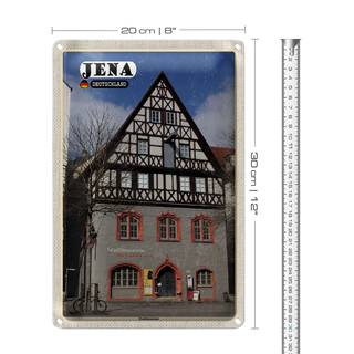 Blechschild Städte Jena Stadtmuseum Kunstsammlung 20x30cm