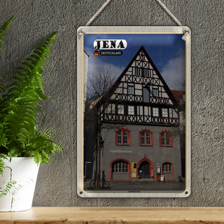 Blechschild Städte Jena Stadtmuseum Kunstsammlung 20x30cm