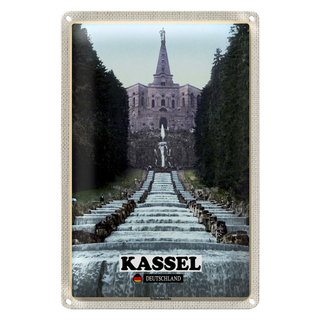 Blechschild Städte Kassel Wilhelmhöhe Architekur 20x30cm