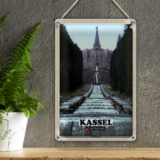 Blechschild Städte Kassel Wilhelmhöhe Architekur 20x30cm